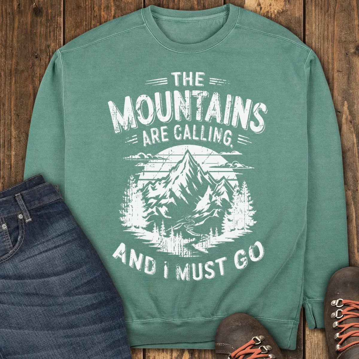 Call of the Trail Sweatshirt - Light Green