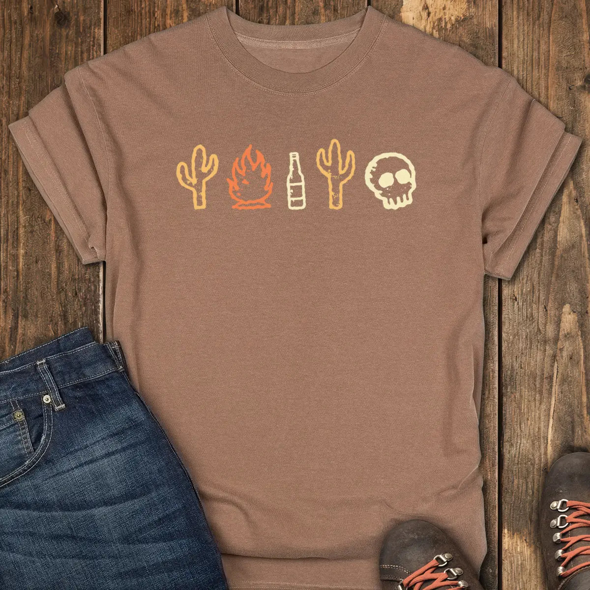 Campfire Cantina Tee - Espresso