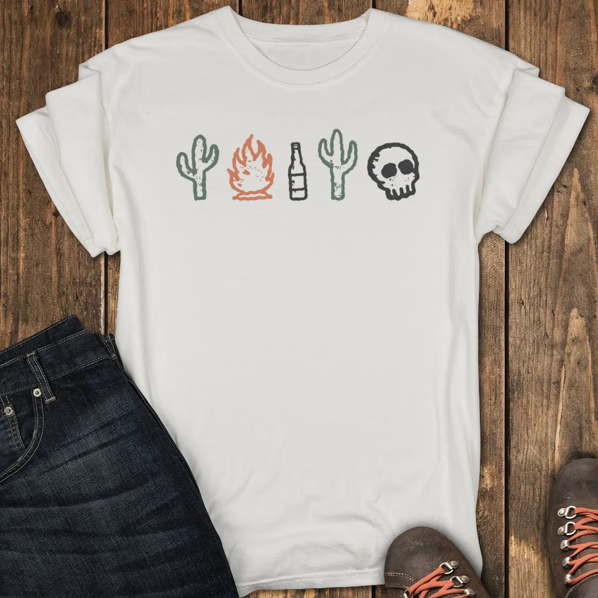 Campfire Cantina Tee - White