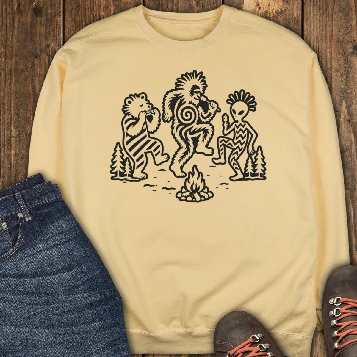 Campfire Dance Sweatshirt - Butter