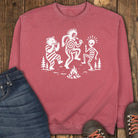 Campfire Dance Sweatshirt - Crimson