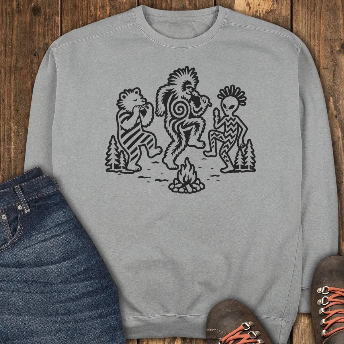 Campfire Dance Sweatshirt - Grey