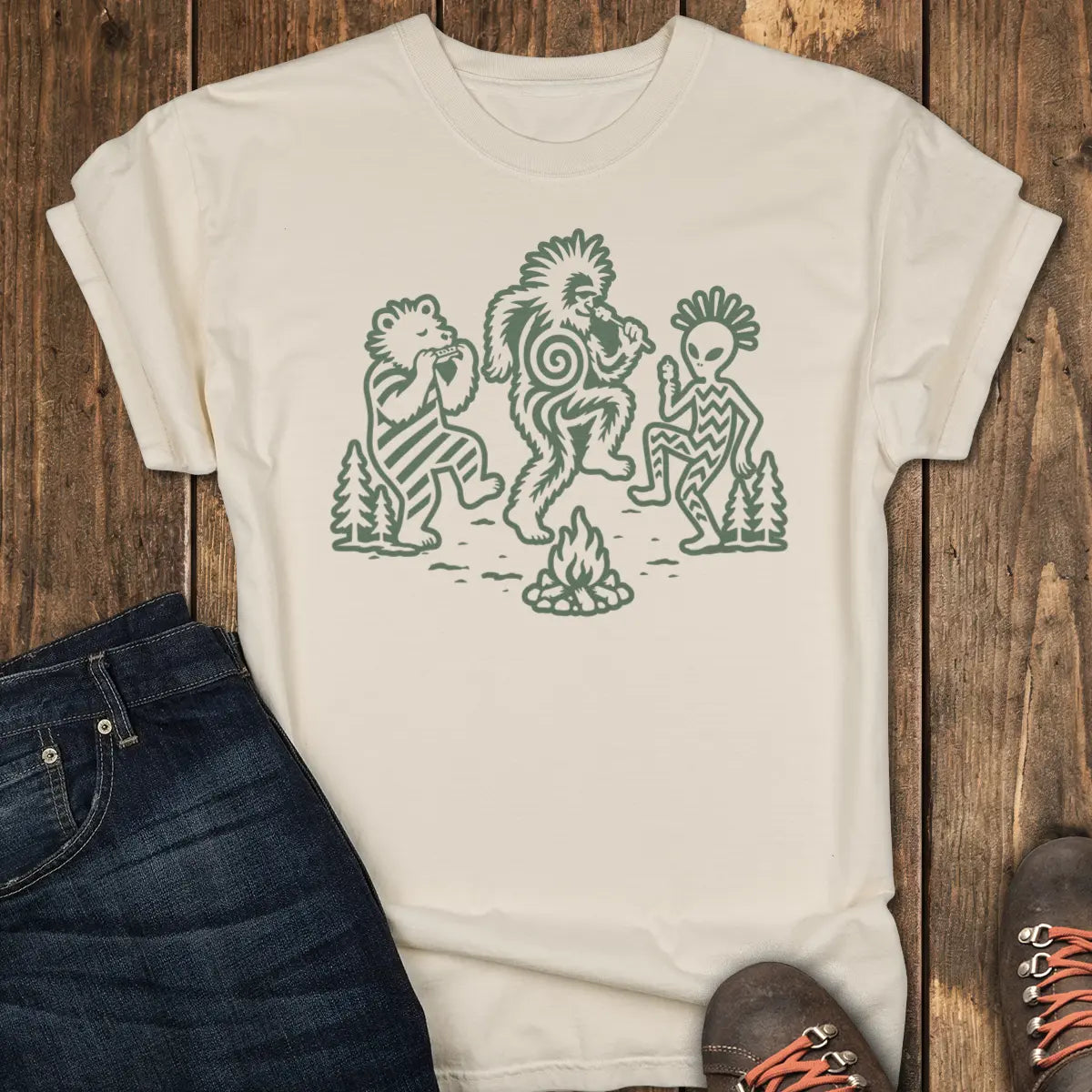Campfire Dance Tee - Ivory