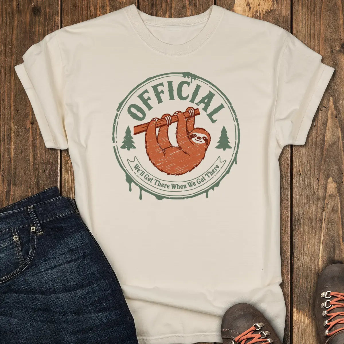 Certified Slow Trail Society Tee - Ivory