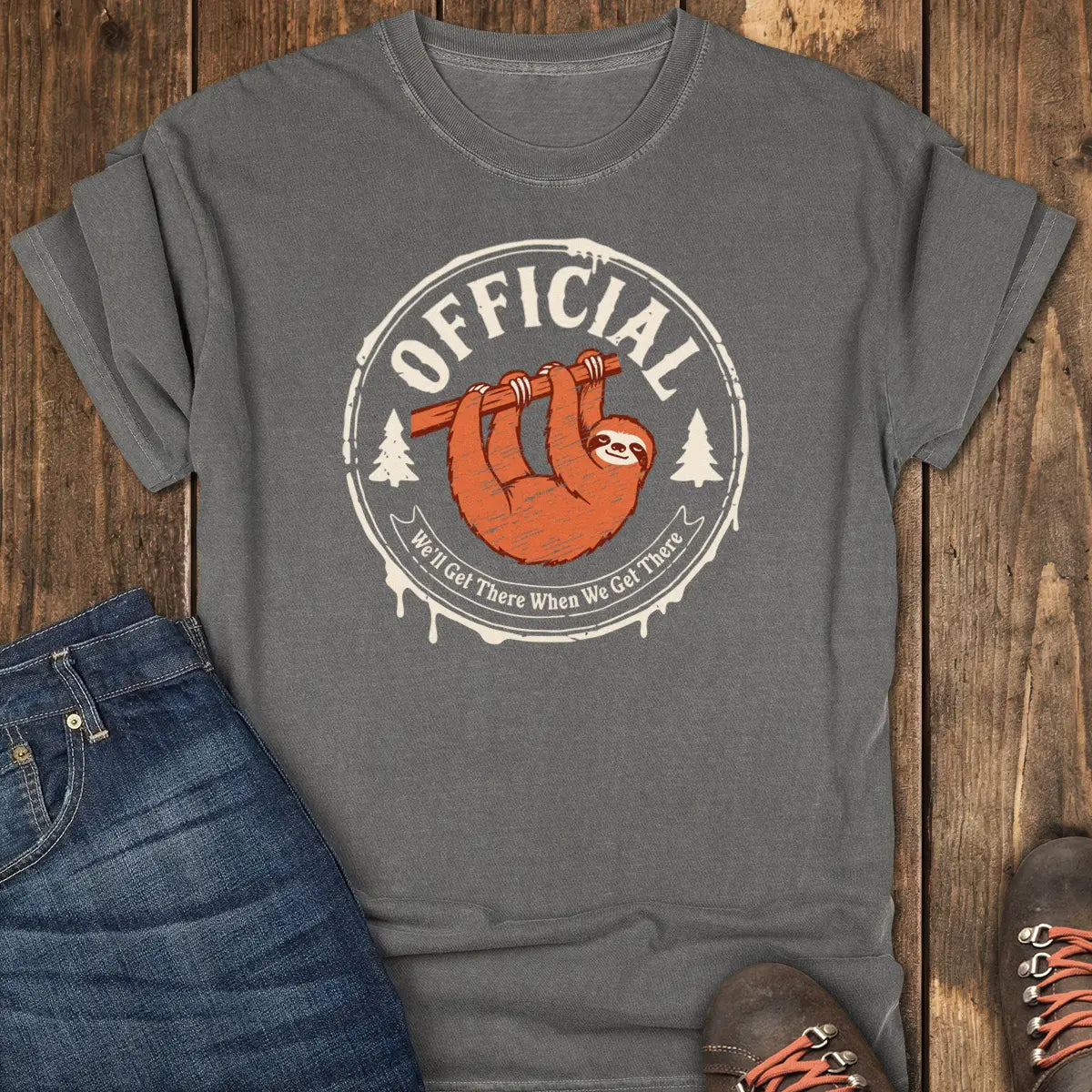 Certified Slow Trail Society Tee - Pepper