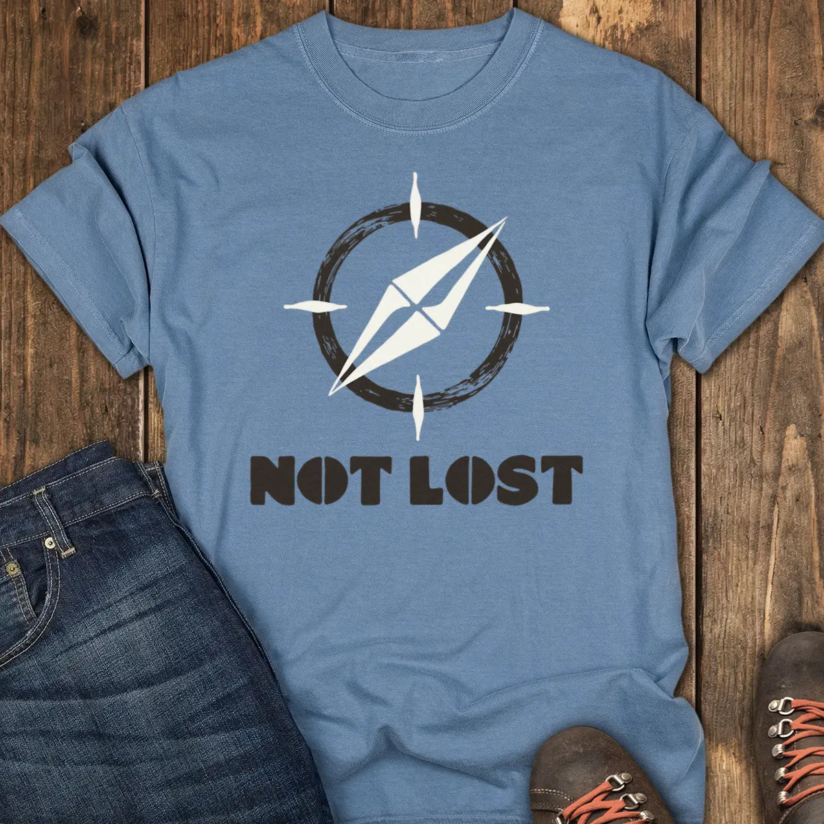 Close Enough Tee - Blue Jean