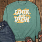 Cloudy Day View Sweatshirt - Light Green