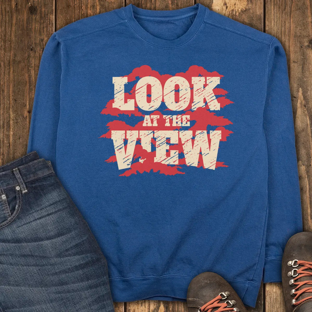 Cloudy Day View Sweatshirt - True Navy