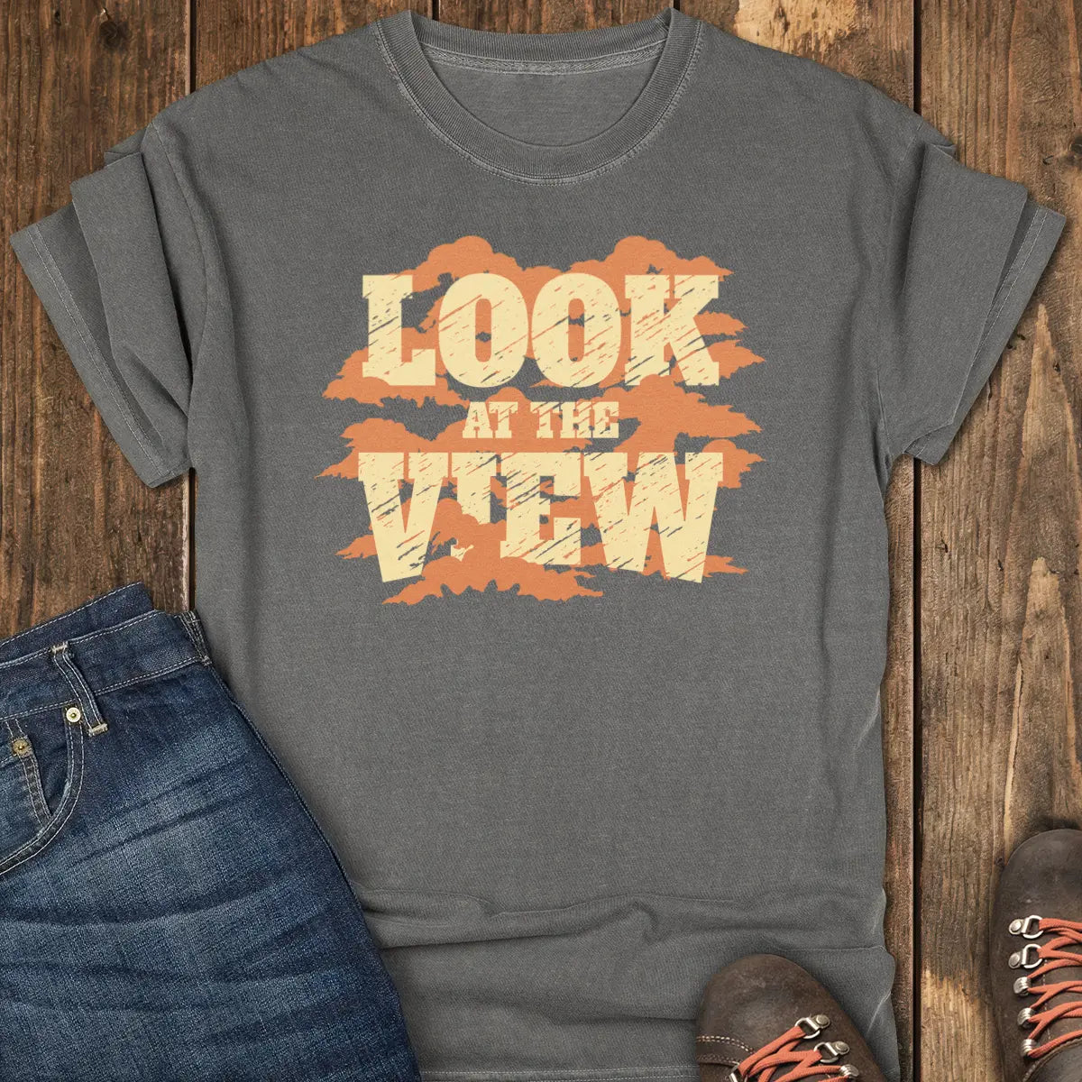 Cloudy Day View Tee - Pepper