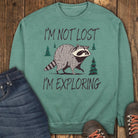 Confidently Exploring Sweatshirt - Light Green