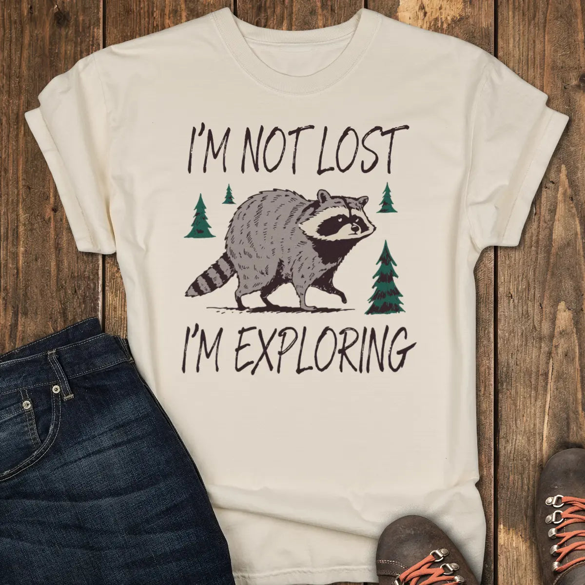 Confidently Exploring Tee - Ivory