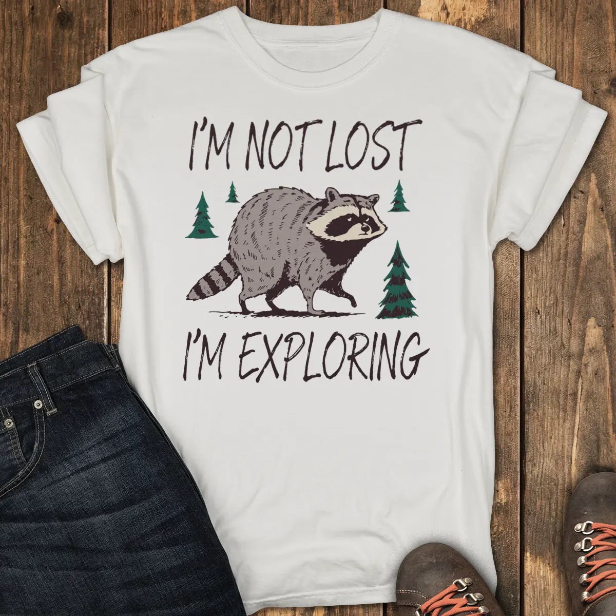 Confidently Exploring Tee - White