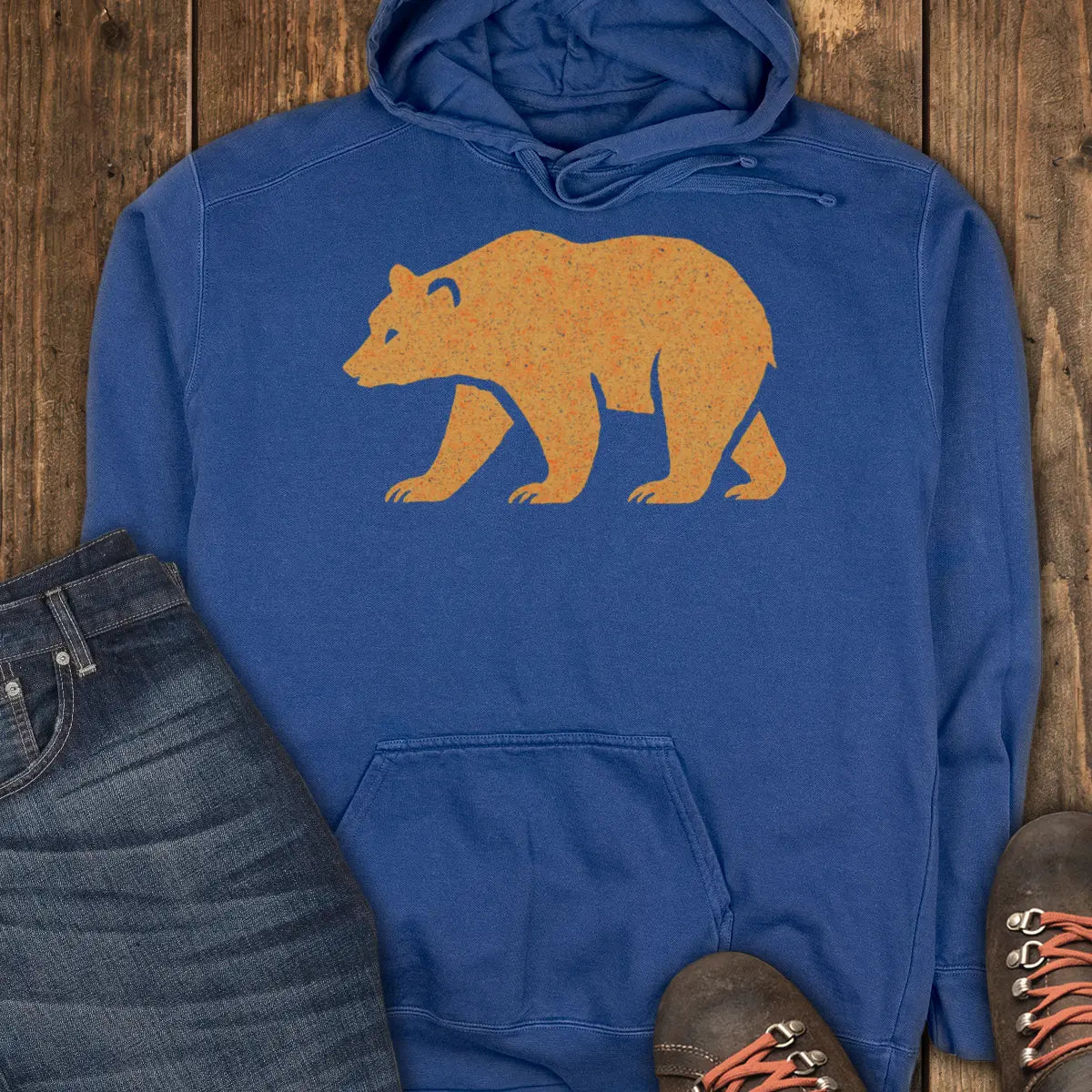 Crimson Bear Hoodie - True Navy