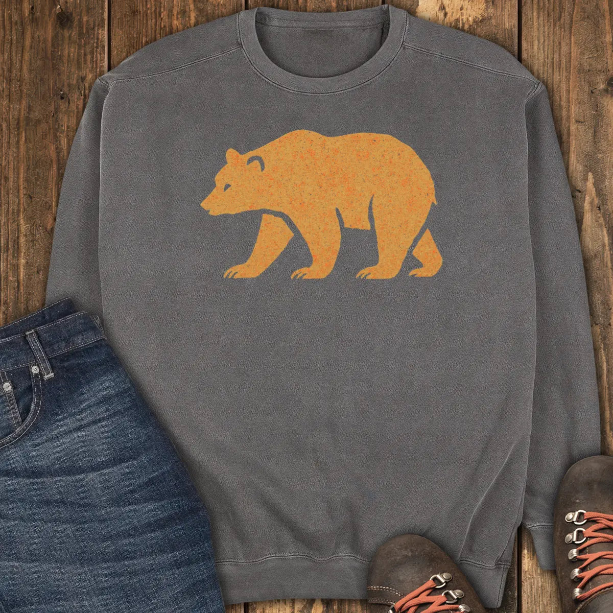 Crimson Bear Sweatshirt - Pepper