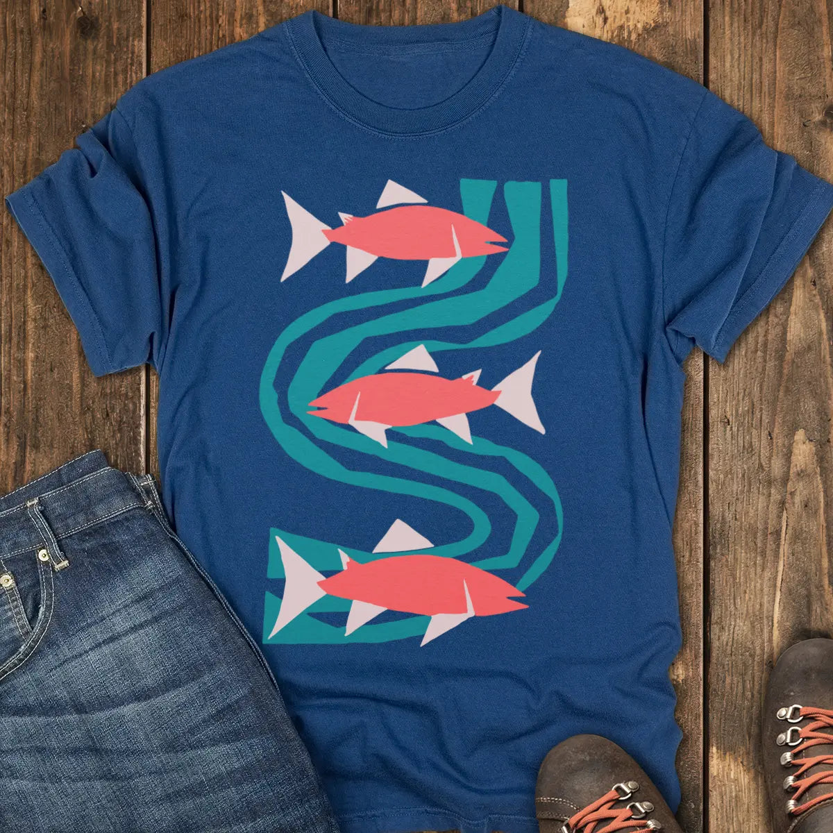 Current Mood Tee - Navy