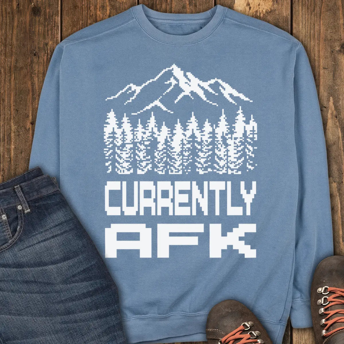 Currently AFK Sweatshirt - Blue Jean