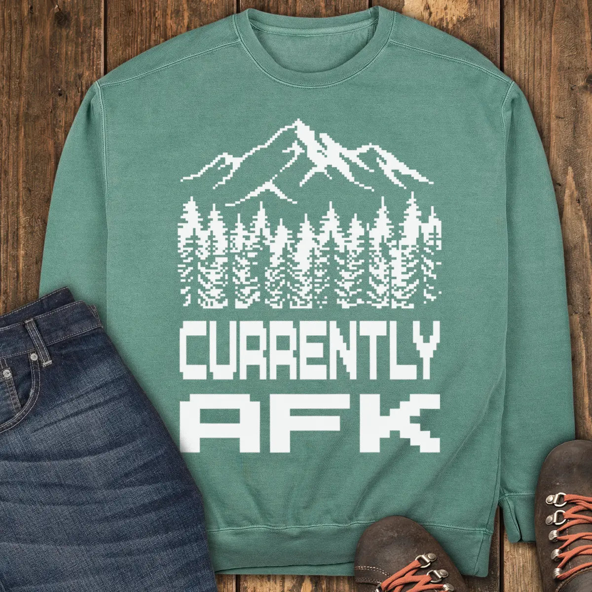 Currently AFK Sweatshirt - Light Green