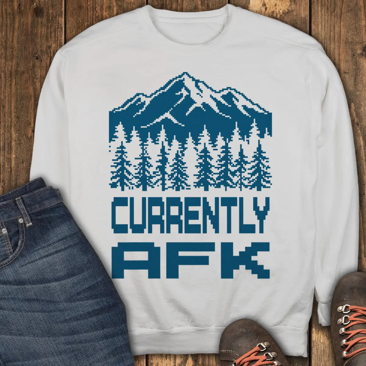 Currently AFK Sweatshirt - White