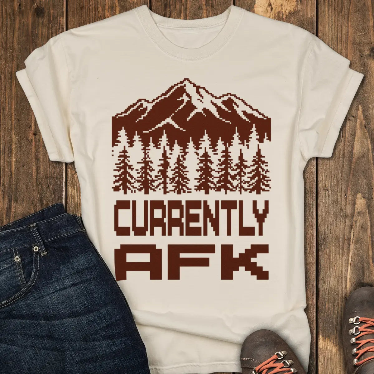 Currently AFK Tee - Ivory