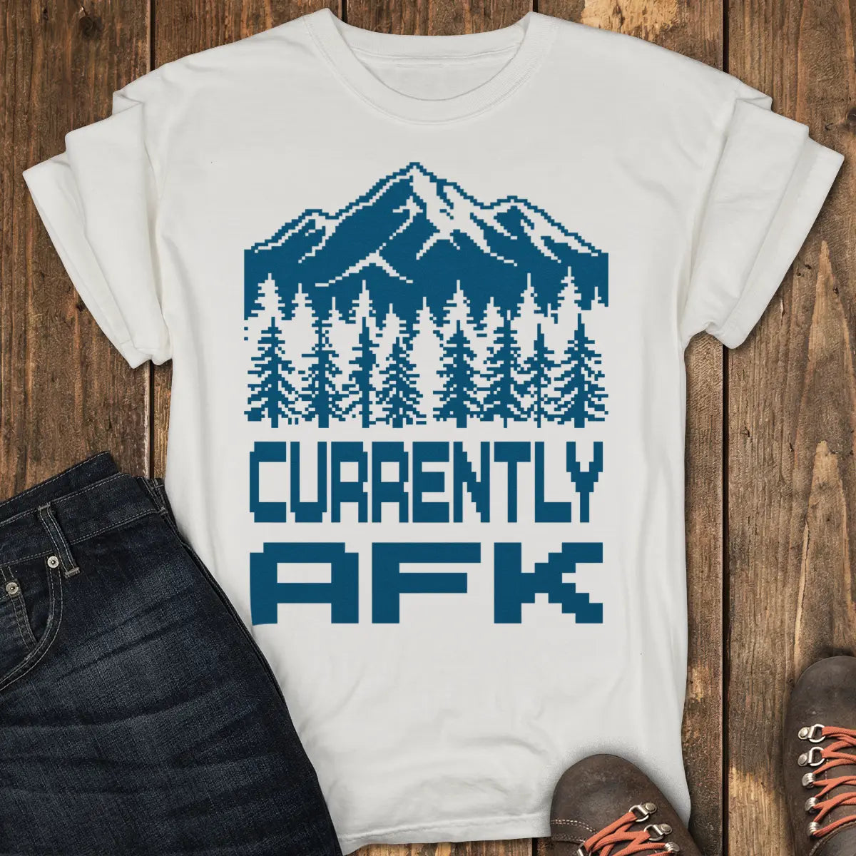 Currently AFK Tee - White