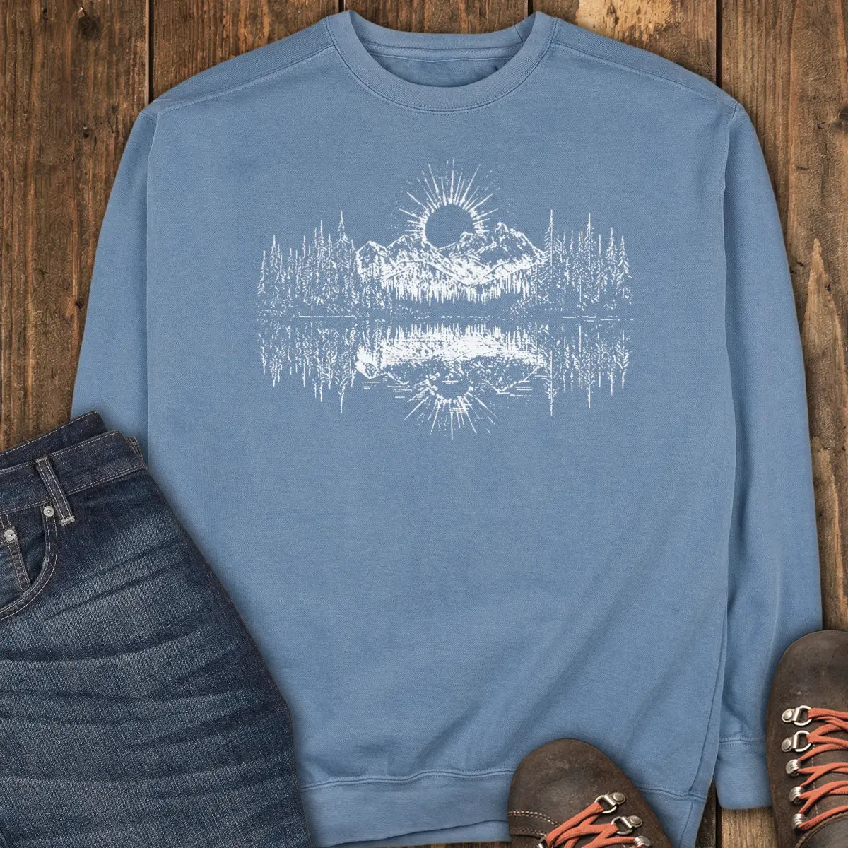 Dark Sun Trail Sweatshirt - Blue Jean
