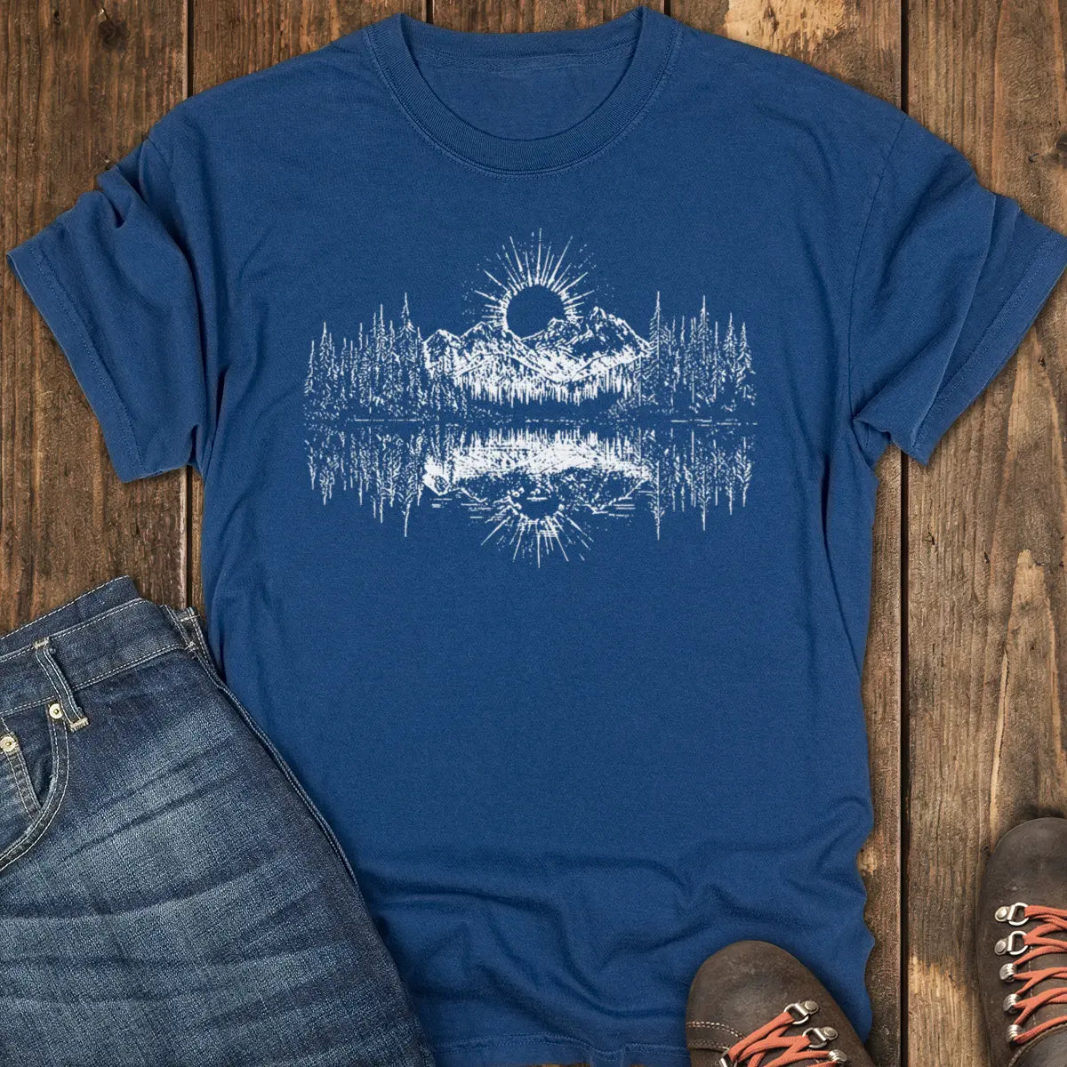 Dark Sun Trail Tee - Navy