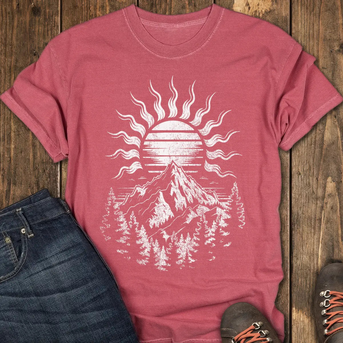Daylight Tee - Crimson