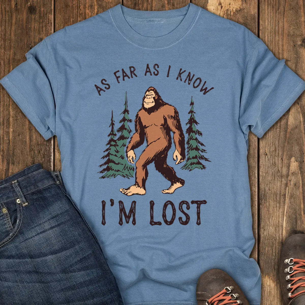 Definitely Lost Tee - Blue Jean