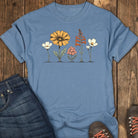 Desert Bloom Tee - Blue Jean