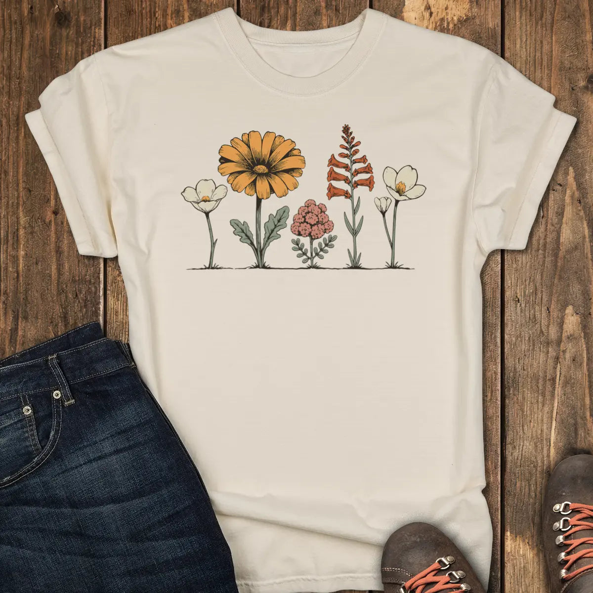 Desert Bloom Tee - Ivory