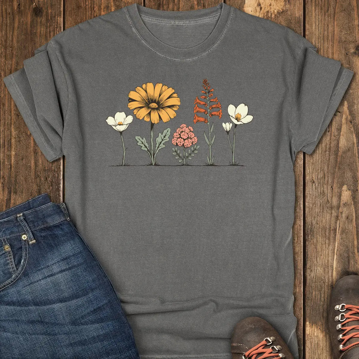 Desert Bloom Tee - Pepper