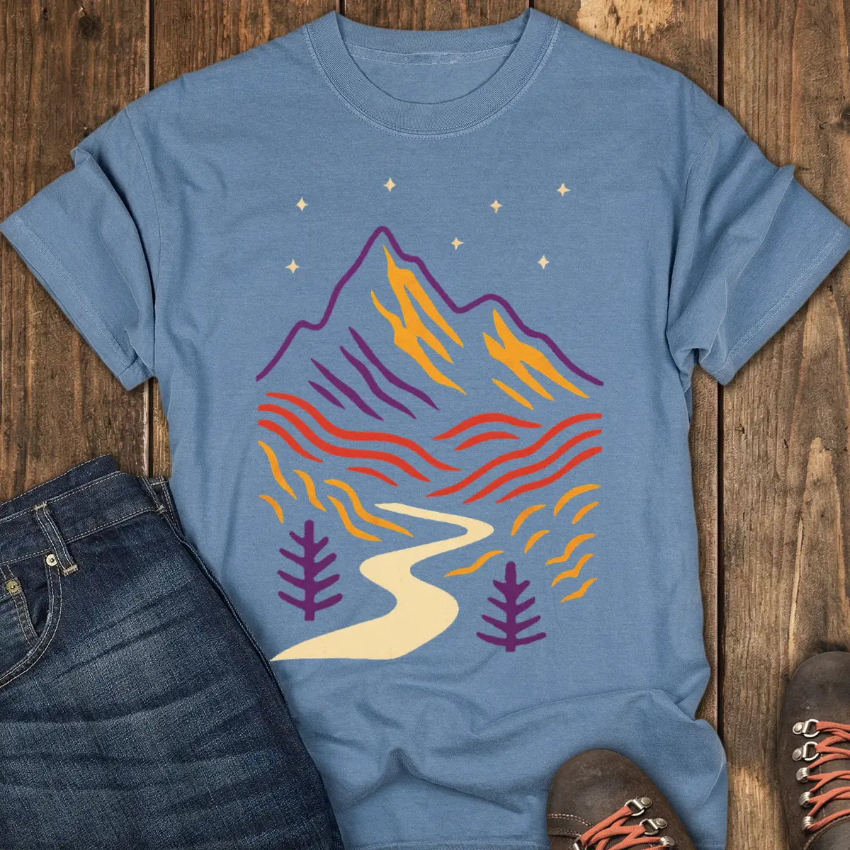Desert Highway Tee - Blue Jean