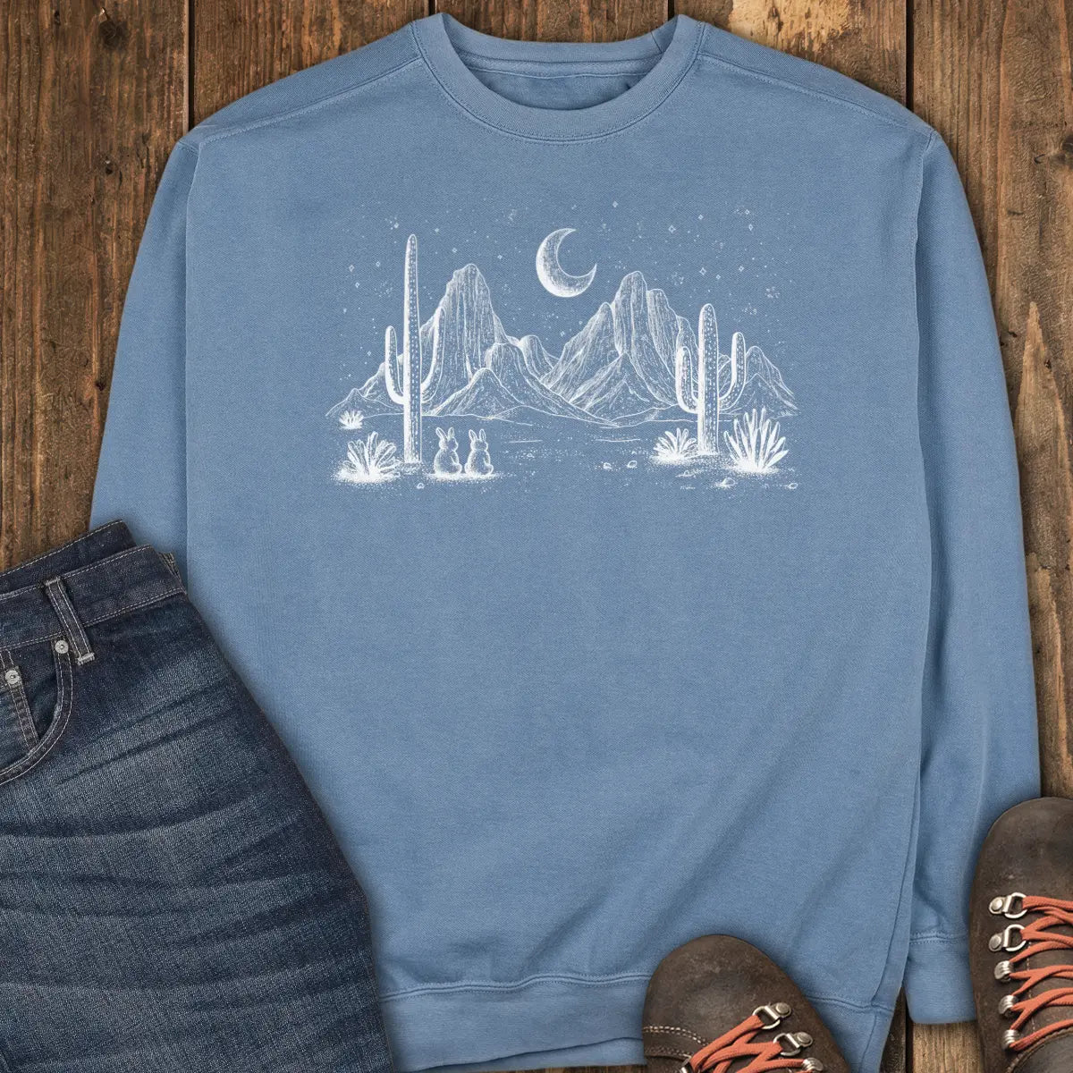 Desert Stargazers Sweatshirt - Blue Jean
