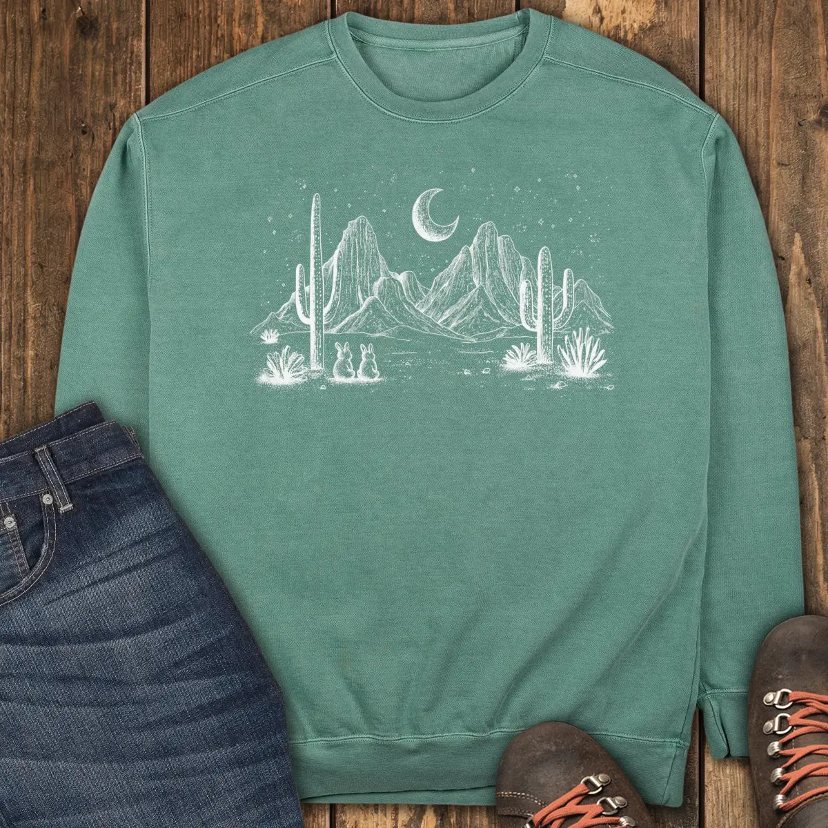 Desert Stargazers Sweatshirt - Light Green