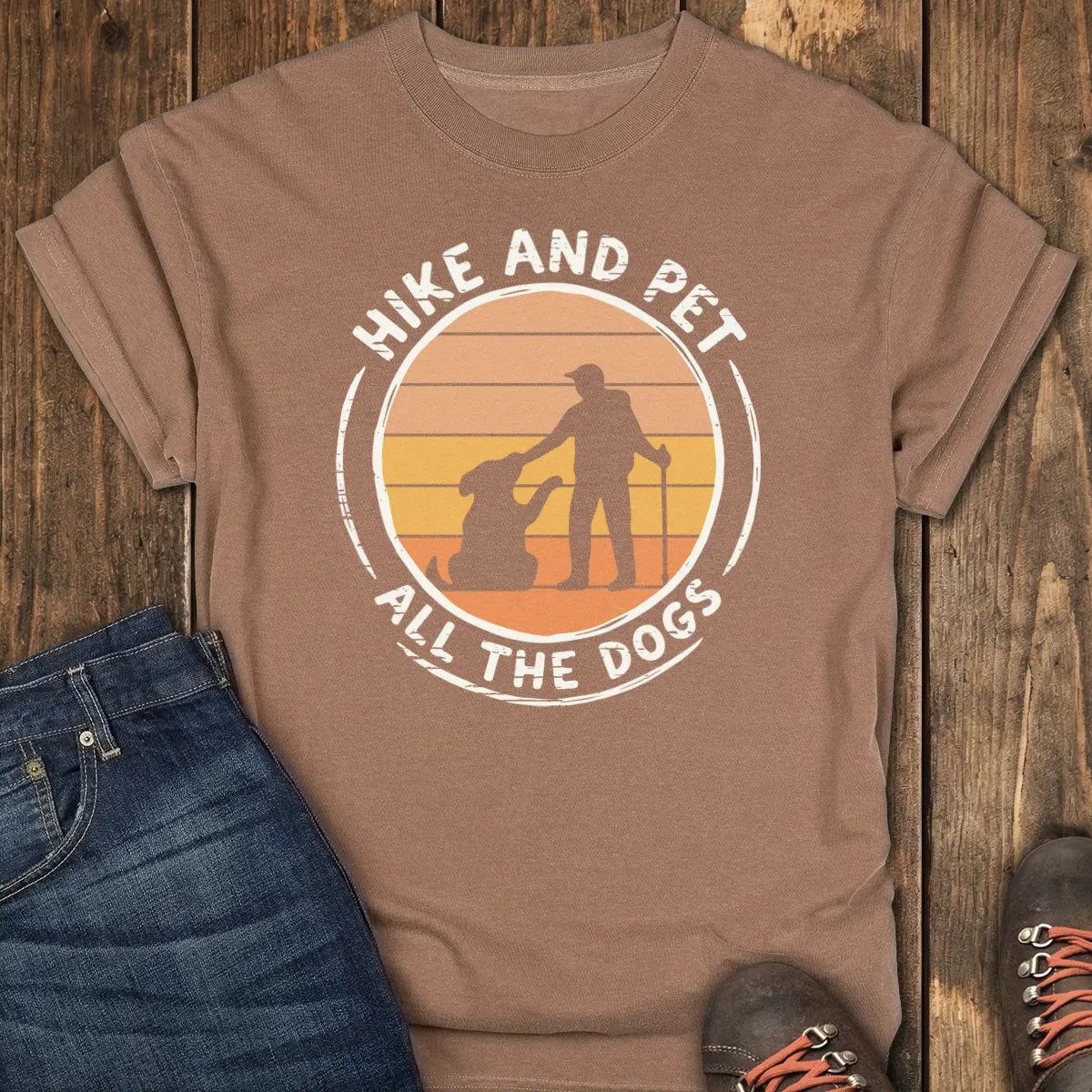 Dogs First Tee - Espresso