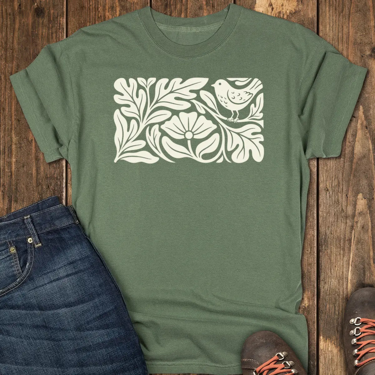 Early Bird Tee - Moss