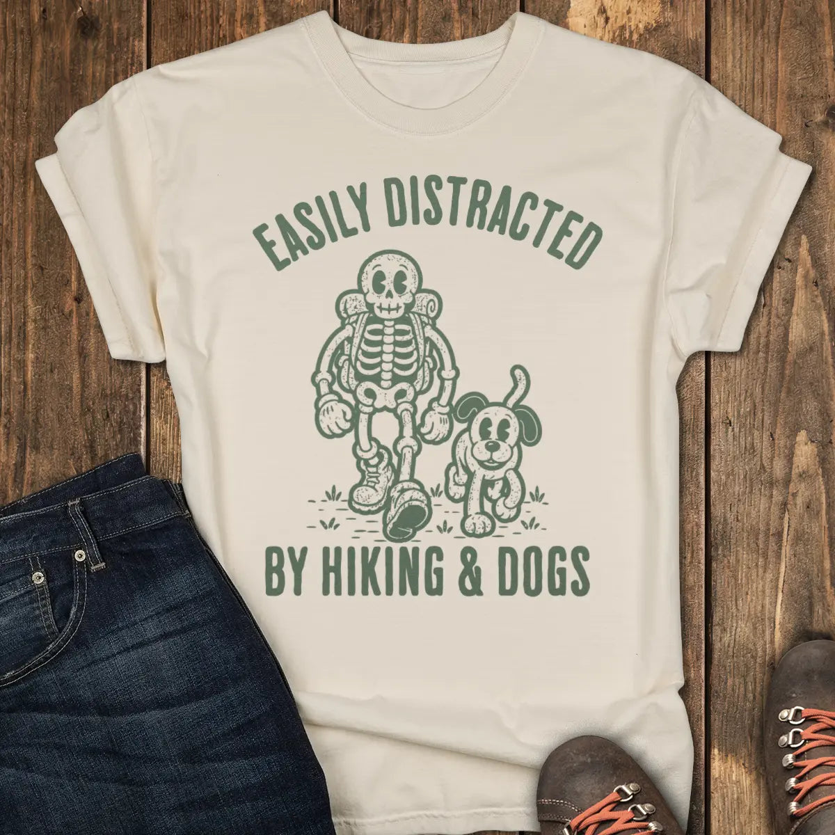 Easily Distracted Tee - Ivory