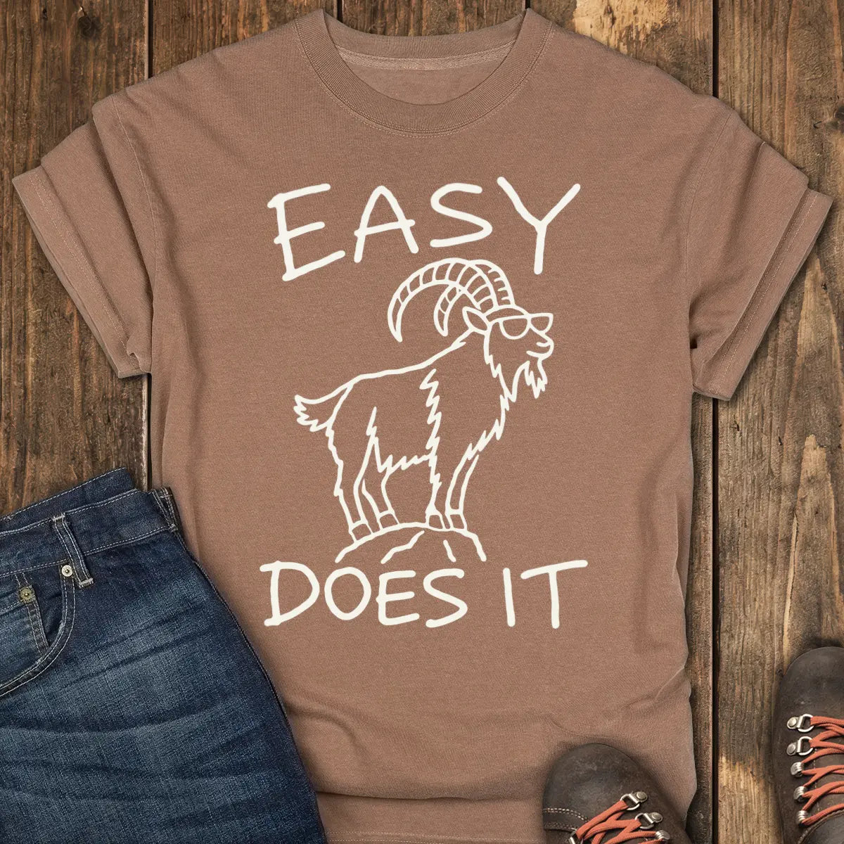 Easy Does It Tee - Espresso