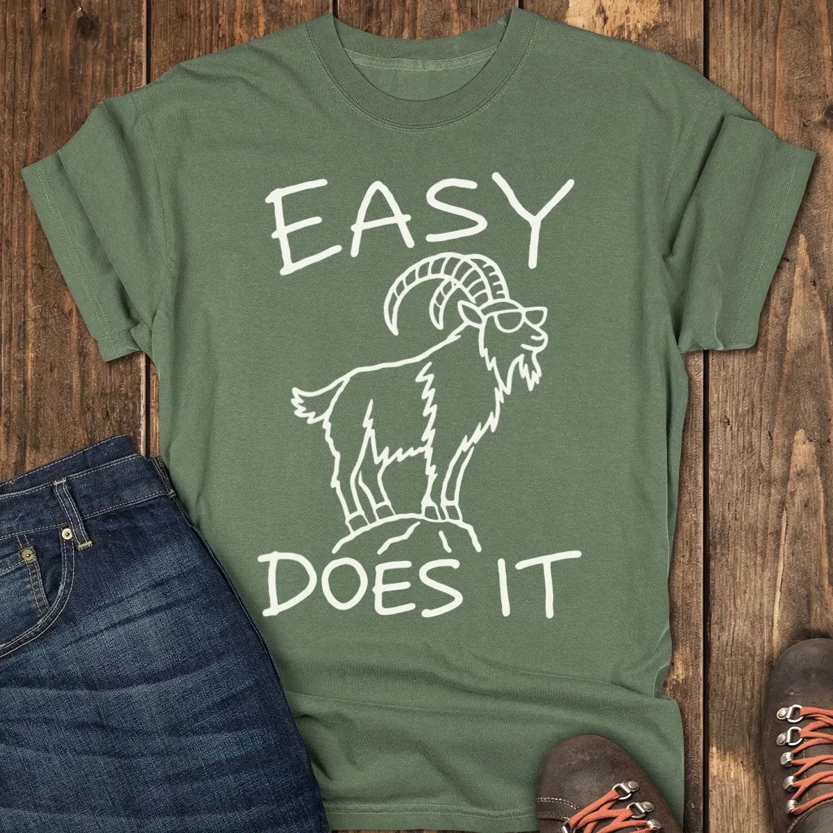 Easy Does It Tee - Moss