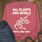 Edible Once Sweatshirt - Crimson