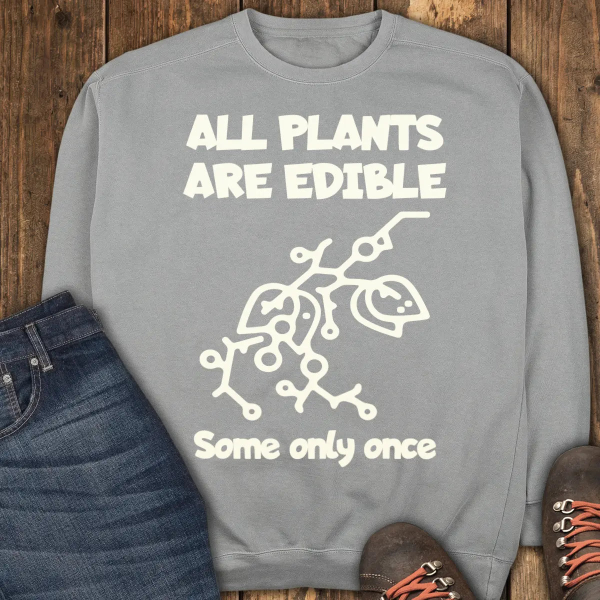 Edible Once Sweatshirt - Grey