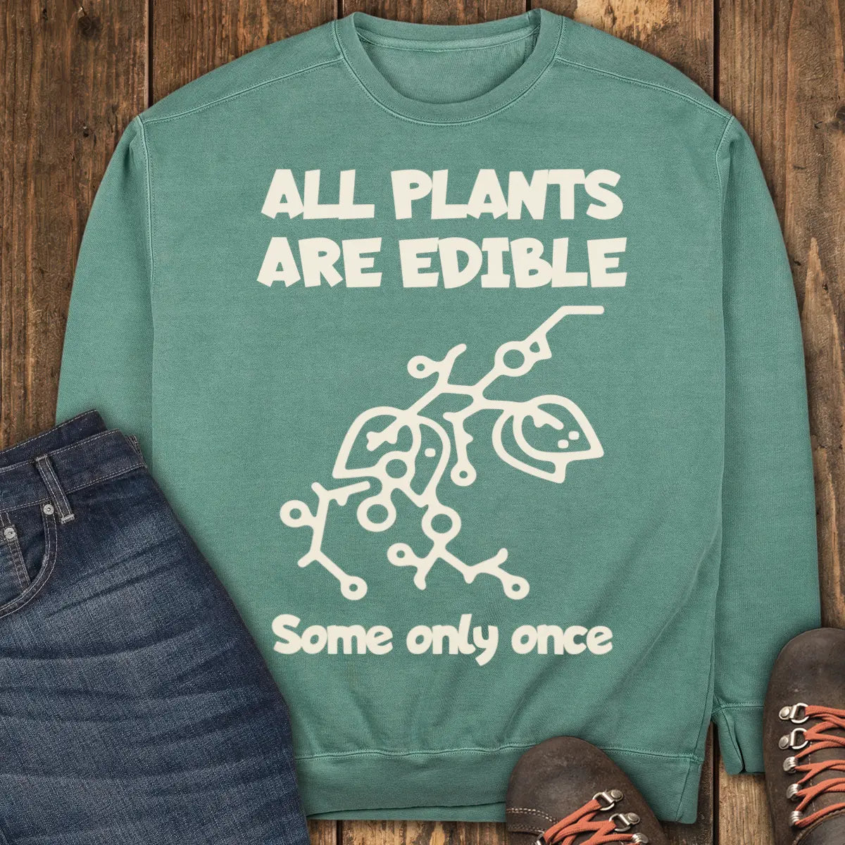 Edible Once Sweatshirt - Light Green