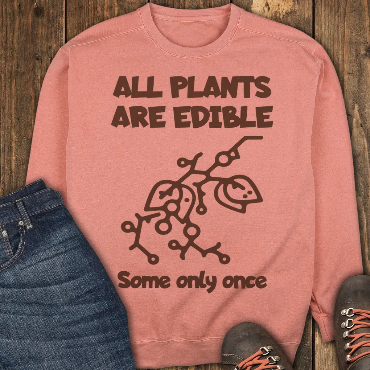 Edible Once Sweatshirt - Terracotta