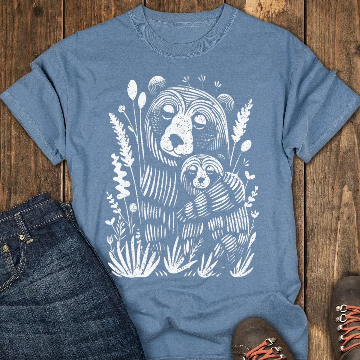 Embrace of the Forest Tee - Blue Jean