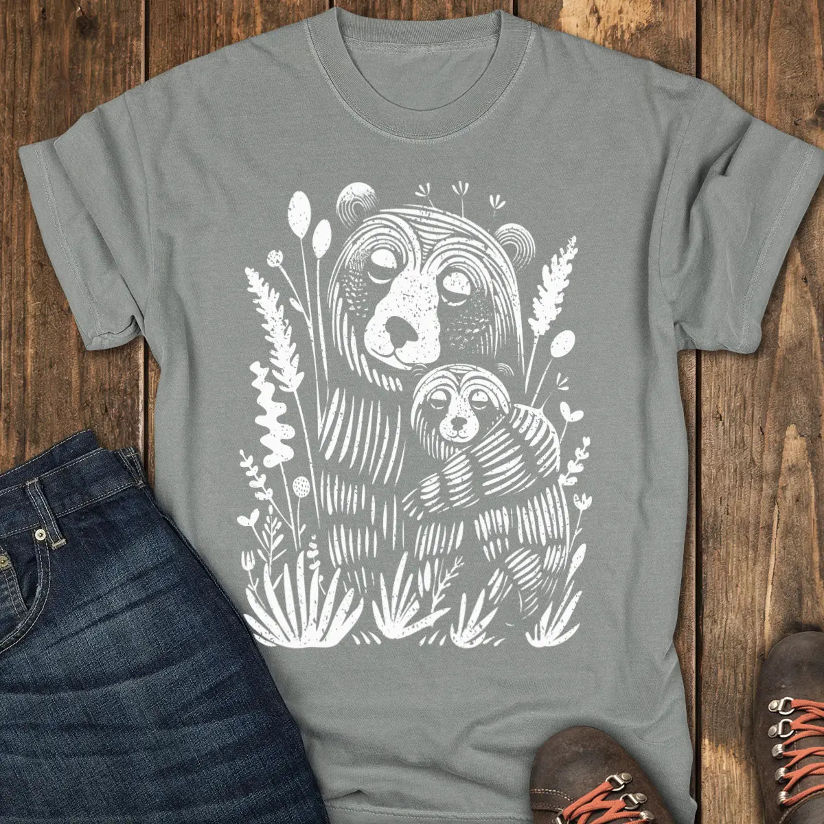 Embrace of the Forest Tee - Grey