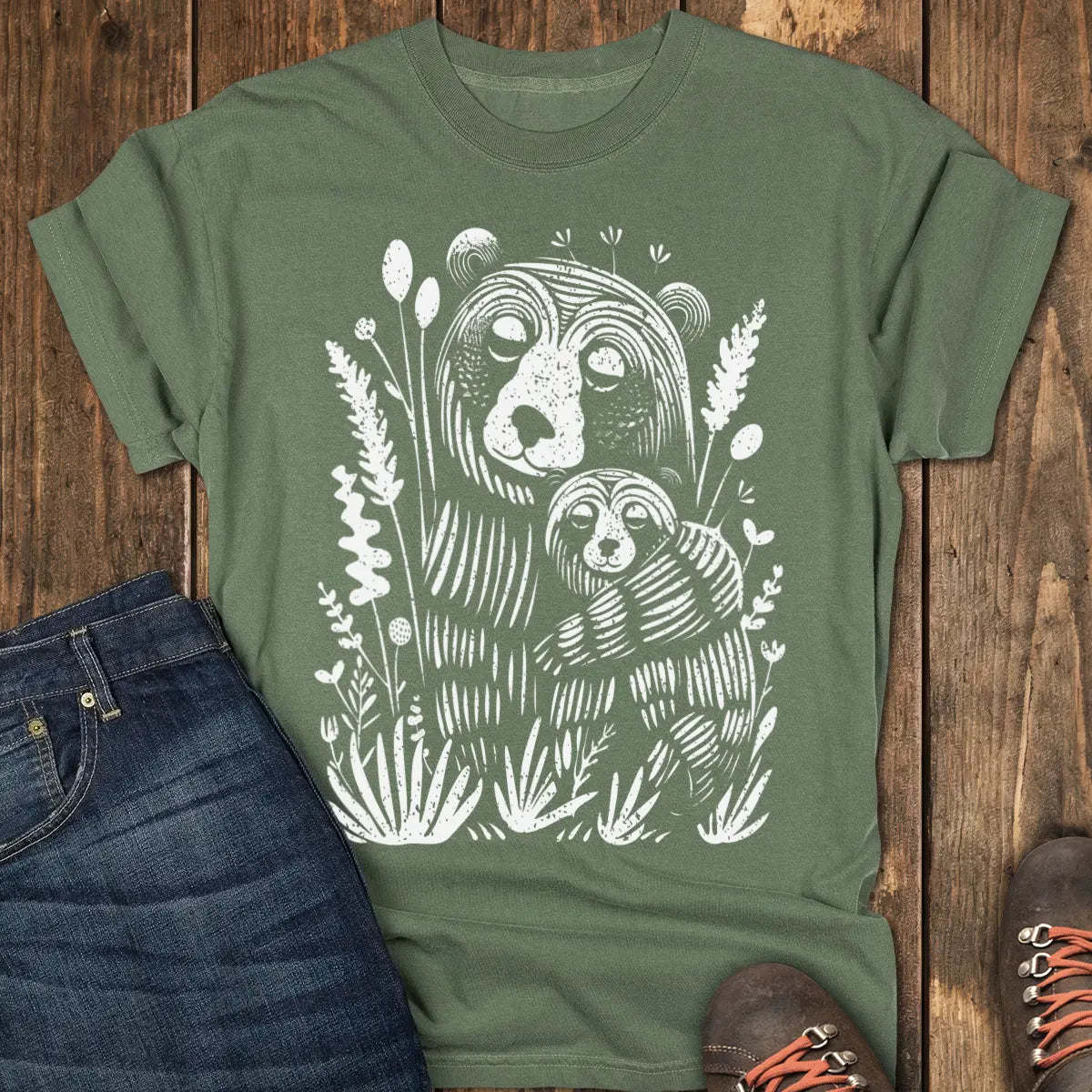 Embrace of the Forest Tee - Moss