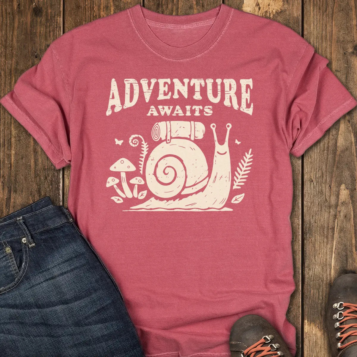 Enjoy It Tee - Crimson