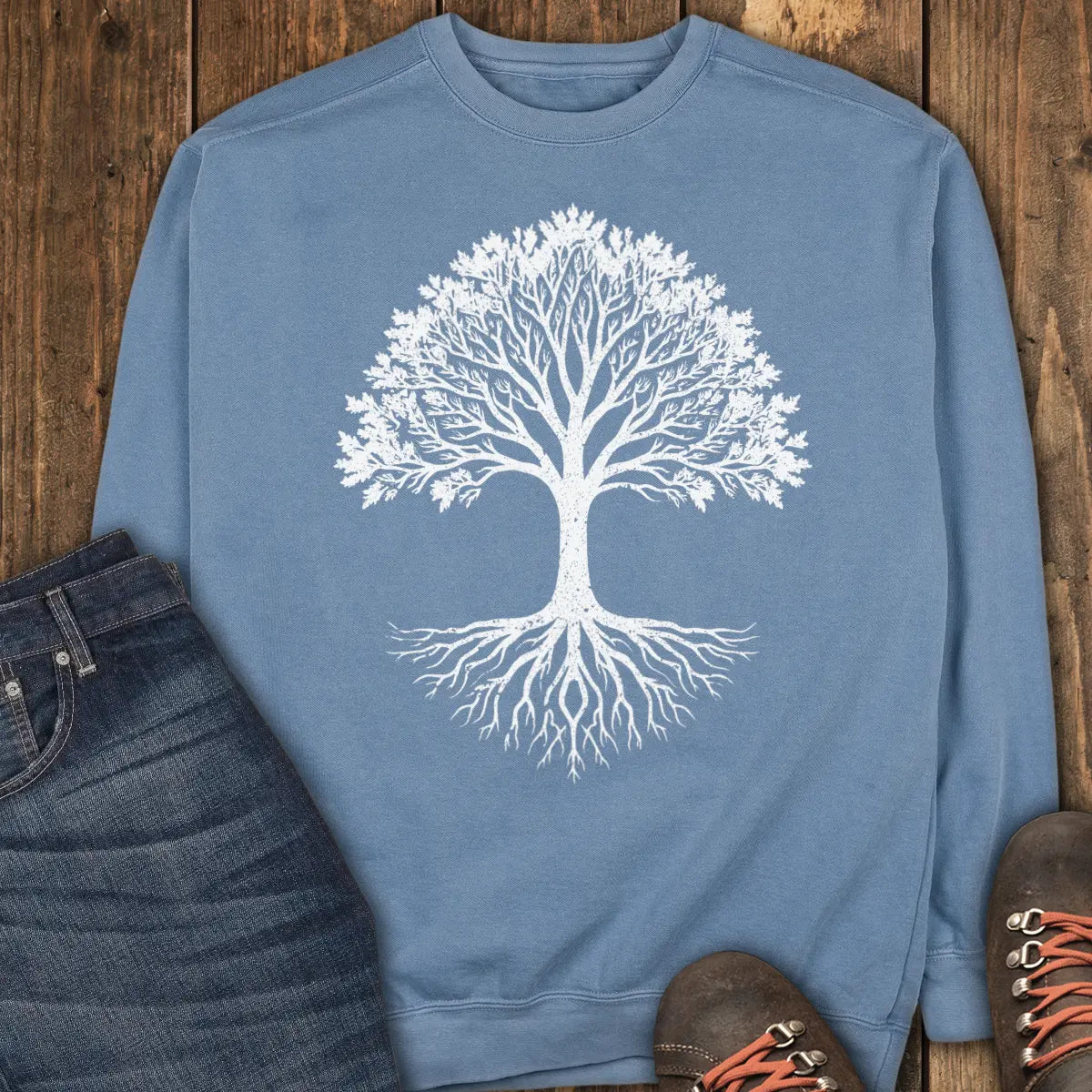 Eternal Tree Sweatshirt - Blue Jean