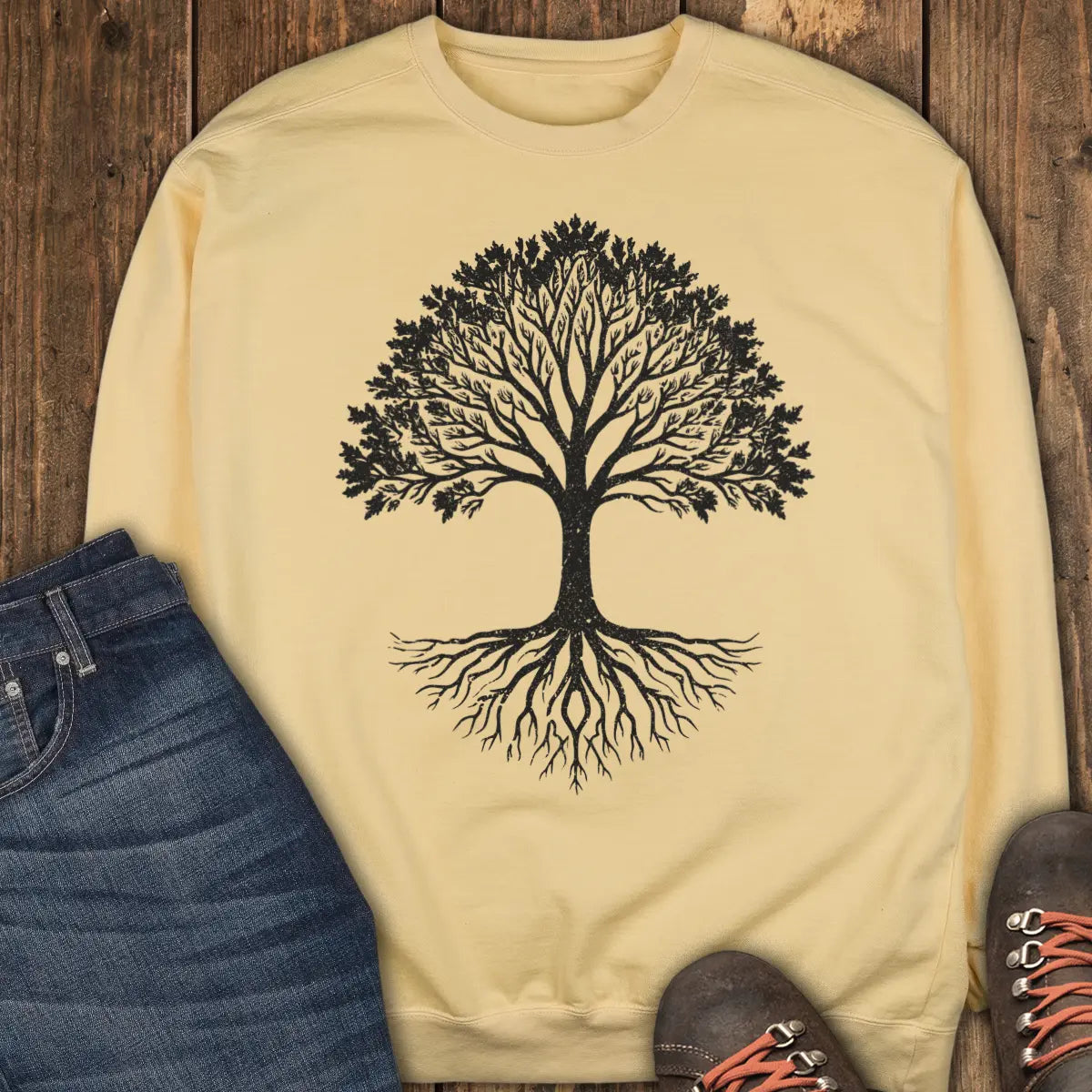 Eternal Tree Sweatshirt - Butter