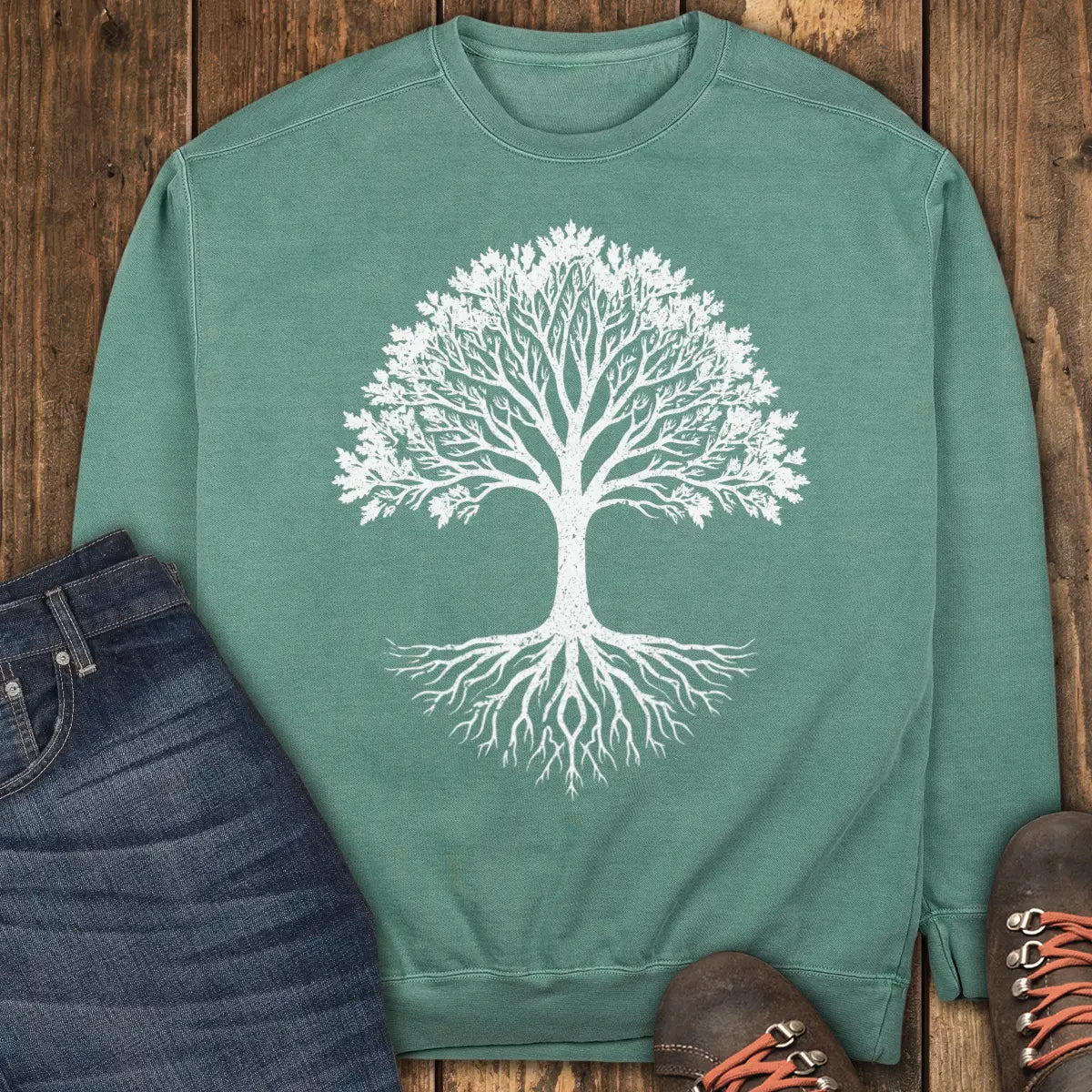 Eternal Tree Sweatshirt - Light Green